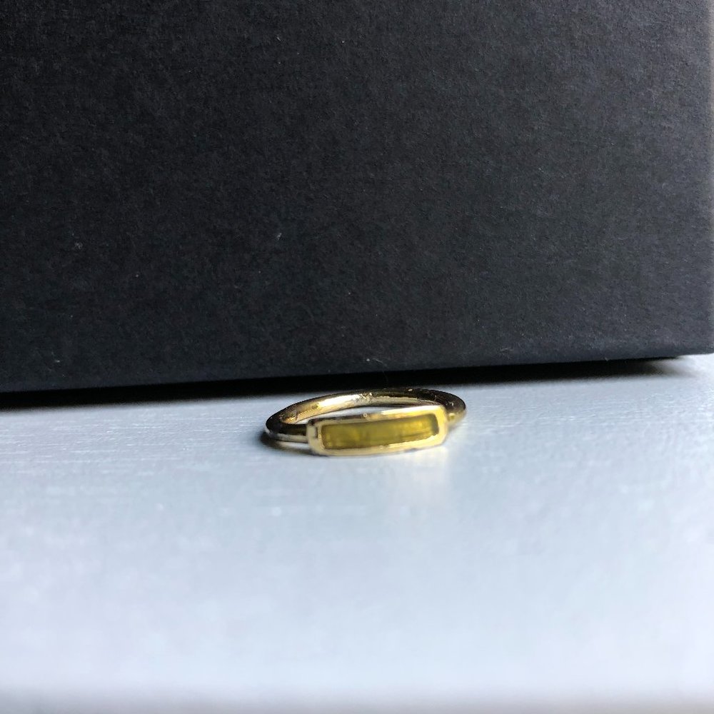 Gold and Green ring